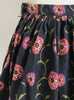 Vintage 60s 70s Cotton Maxi Full Skirt XS - Devils the Angel