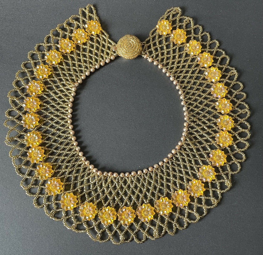 RBG Beaded Collar Necklace - Devils the Angel
