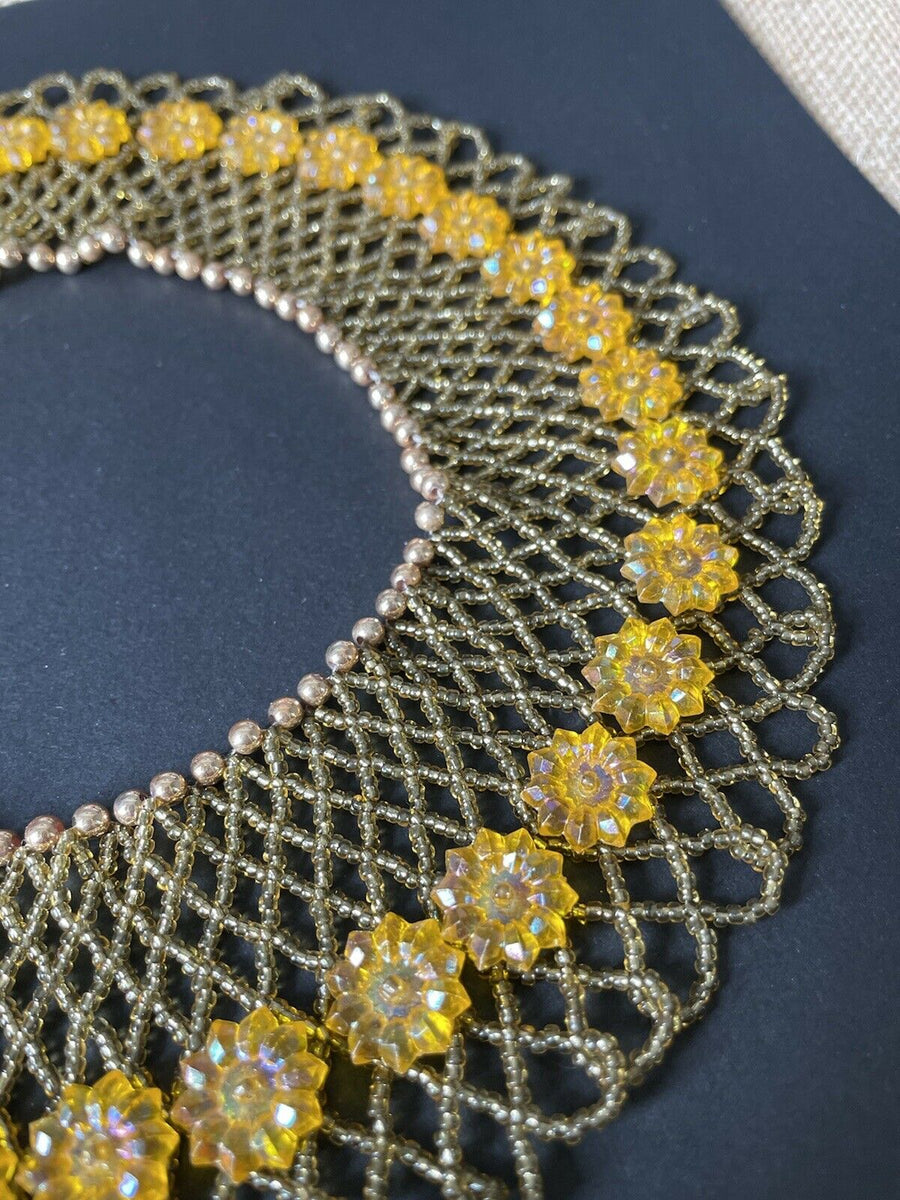 RBG Beaded Collar Necklace - Devils the Angel