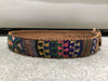 Vintage Tan/Brown Leather Mexican Embroidered Belt XS. - Devils the Angel