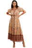 Spell and The Gypsy Sundown Maxi Dress/Gown in Spice NEW with tags size XS - Devils the Angel